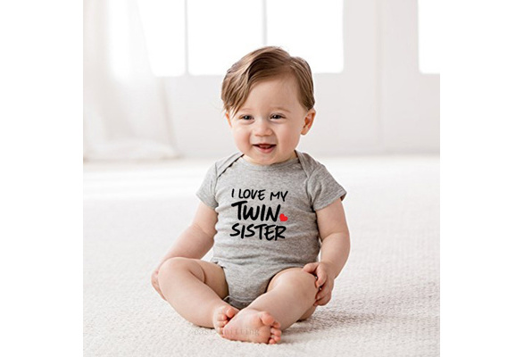 Jumeau Bebe Garcon Et Fille Grenouillere J Aime Ma Sœur Jumelle Et J Aime Mon Frere Jumeau Ensemble Jumeaux Vetements Assortis Bebe Garcons Filles Enfants Nouveau Ne Body Wish