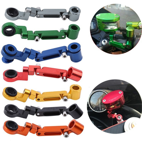 Motorcycle Brake Fluid Oil Reservoir Cup Tank Support Bracket Wish