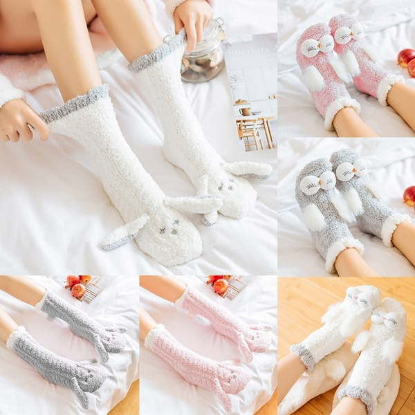 12 Pairs of Women's Snowflakes Fuzzy Plush Soft Slipper Socks, Fluffy –  Wholesale Diabetic Socks