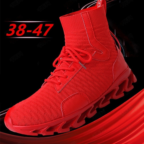 Men's Sports Sneakers Shoes Casual Running High Top Shoes Athletic Outdoors Mesh 