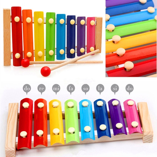 Wooden Music Instrument Montessori Children Educational Early Wooden Xylophone 