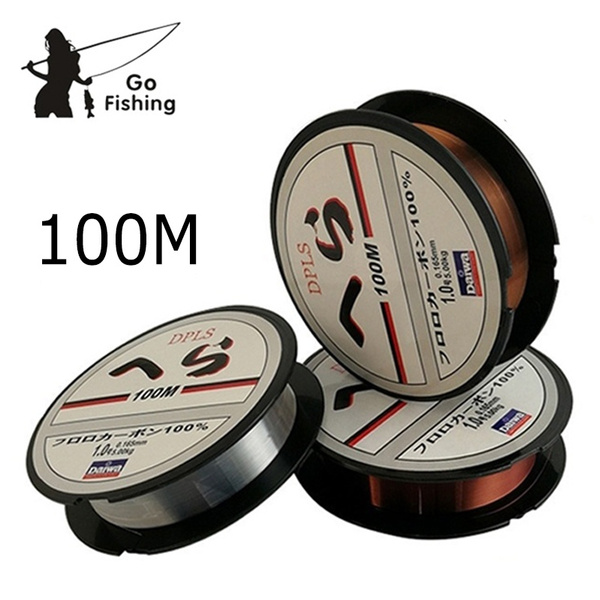 100M White/Red Strong Fluorocarbon Fishing Lines