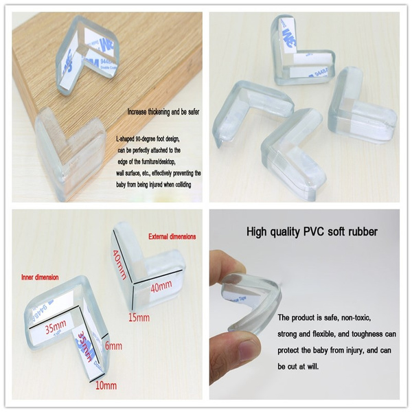 Anti Collision Safety Corner Protectors, Clear Furniture Corner