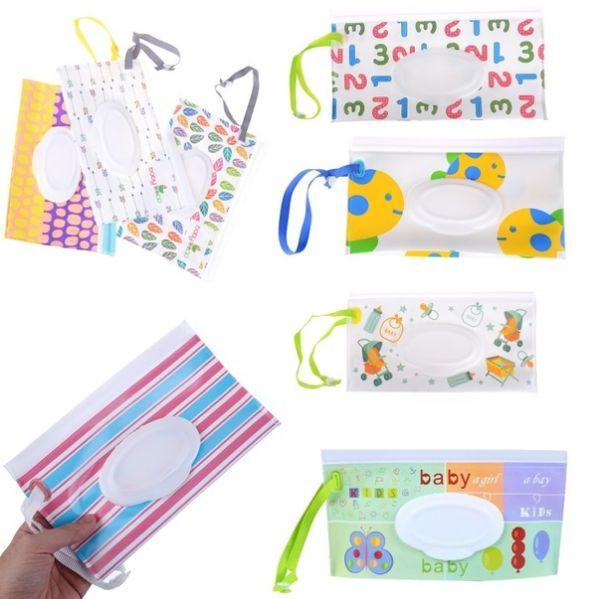 Outdoor Travel Baby Newborn Kids Wet Wipes Bag Towel Box Clean Carrying Case DD 
