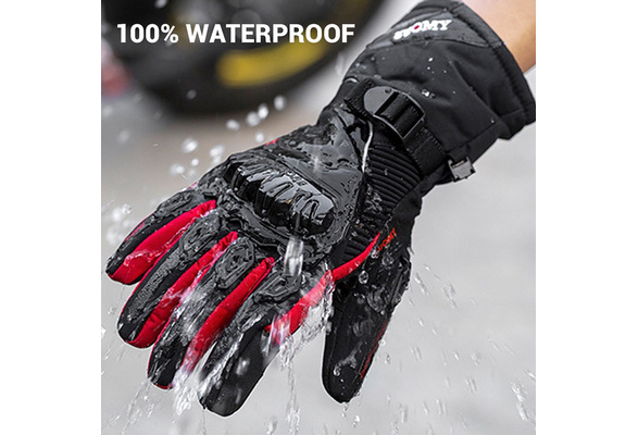2023 Leather Waterproof Motorcycle Winter Gloves for Men Warm Thermal Guantes  Moto Invierno Hombre Impermeable Gant Moto Hiver - AliExpress
