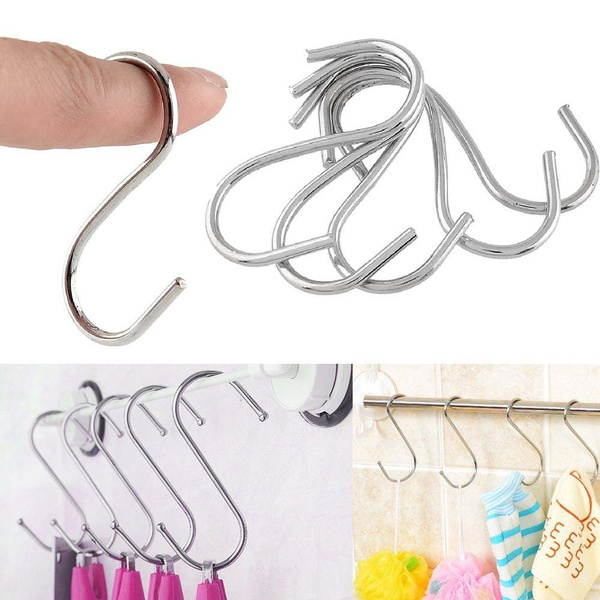 Holder Stainless Steel Organizer Hanger Clasps Hooks S Shaped Hook Storage Rack Holder Stainless Steel Organizer Hanger Clasps Hooks S Shaped Hook Storage Rack