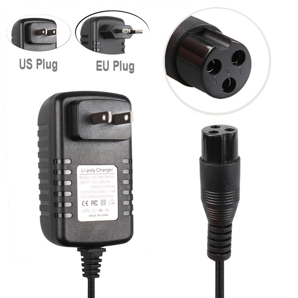 US EU Plug 3 Prong Balance Hoverboard Electric Scooter Battery