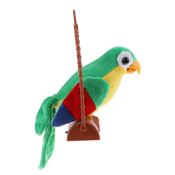 Talking Parrot Toy Recording Repeats Sound Kids Children Interactive Toys B 