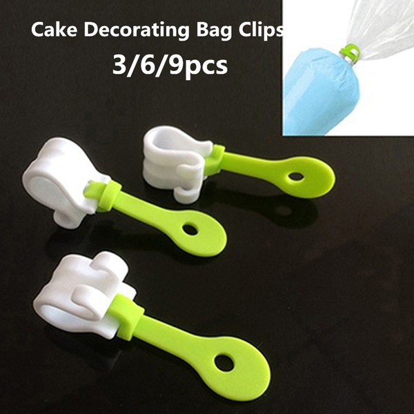 3PCS Icing Bag Clips DIY Piping Decorating Bag Seal Baking Pastry Tools AB X0DE
