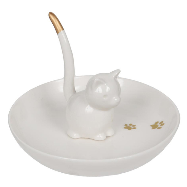 Les Tresors De Lily Q5429 Porte Bagues Chats Dore Ivoire 12x9 5 Cm Ivory Gilt Holder Chats 12x9 5 Cm Elfenbeinvergoldeter Halter Chats 12x9 5 Cm Wish