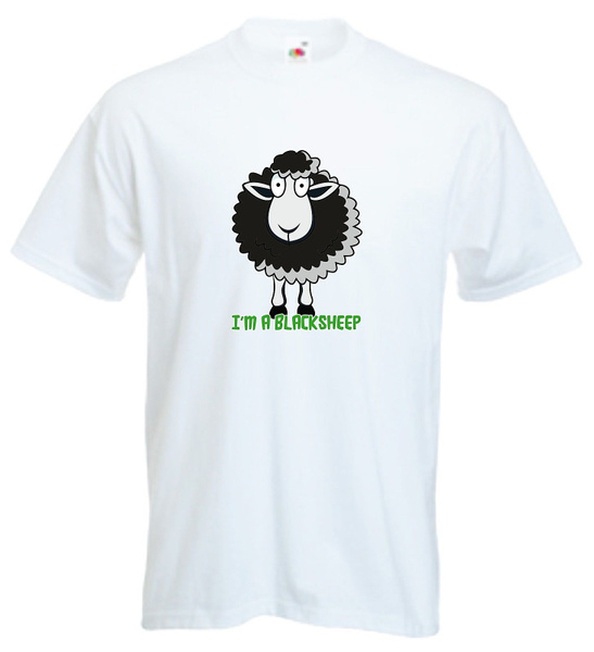 Funny Black Sheep Of Family Lamb Woolly Jumper T Shirt Lonely Odd Ball  Shunned | Wish