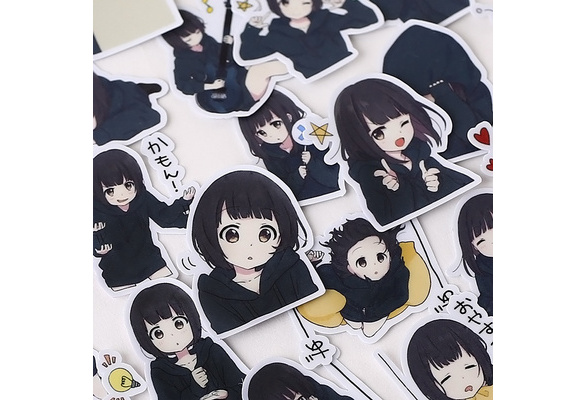 Mini 39 Pcs/set Menhera-chan Different Patterns Graffiti Waterproof Stickers  Set