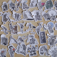 40pcs Cute People Skull Funny Decorative Scrapbooking Stickers DIY Craft Sticker Photo Albums Diary Decor