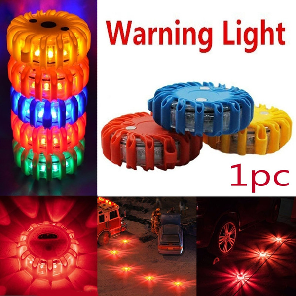 LED Magnetic 16 LED Circular Beacon Emergency Flashing Indicators ...