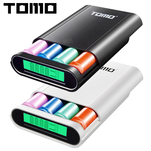 Tomo S4 Usb Li Ion Intelligent Battery Charger Portable Lcd Smart Diy Mobile Power Bank Case For 4 X 18650 Batteries And Dual Outputs Smartphone Wish