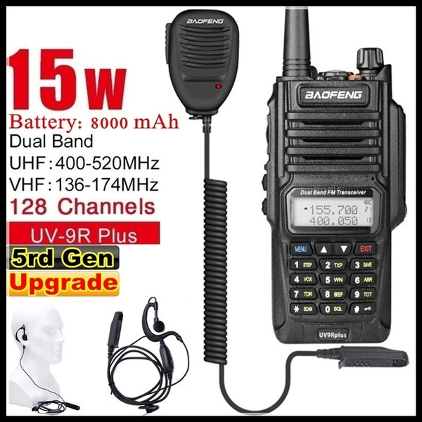 Baofeng UV-9R 15W Plus Baofeng  VHF UHF Walkie Talkie Dual Band Handheld Two Way Radio 