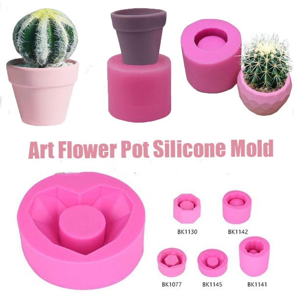 Potted Plants Shape 3D Silicone Mold