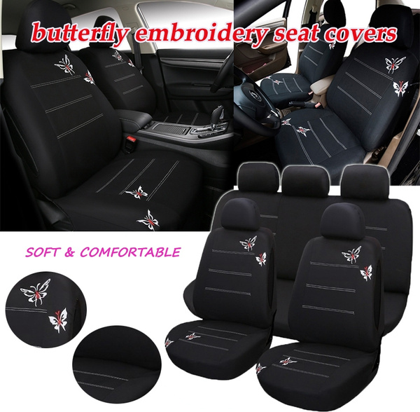 Embroidered seat cushion for car Fahion embroidery seat covers set car
