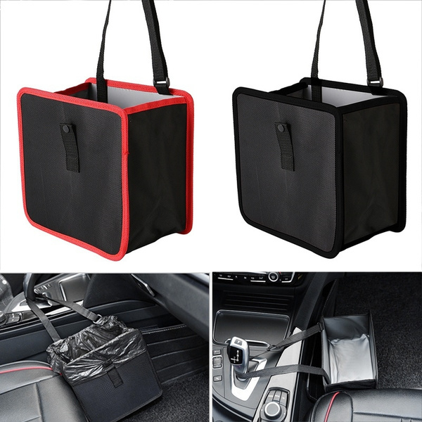 Car Rubbish Bin Waterproof Foldable Auto Trash Bag Litter Container