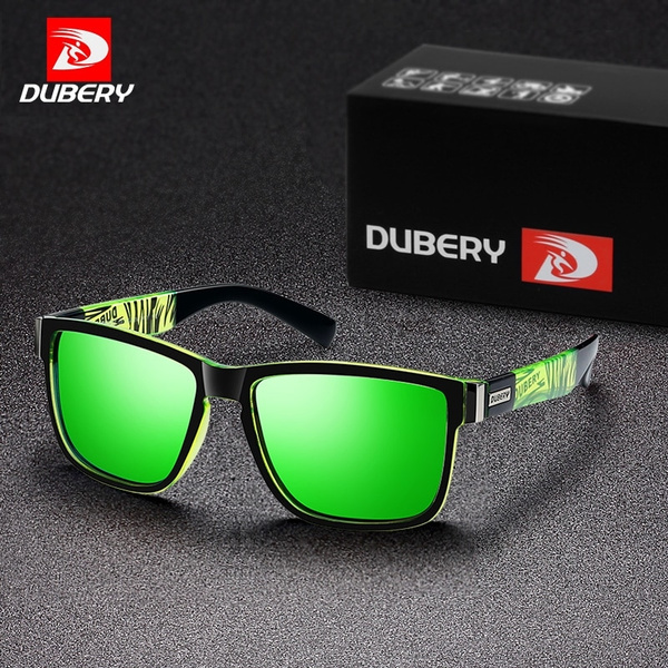 DUBERY Square Polarized Sunglasses Men Sports Style Sun Glasses HD