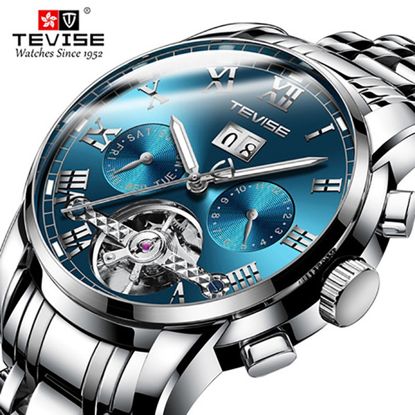 TEVISE Mens Watches Top Brand Luxury Automatic Mechanical Watch