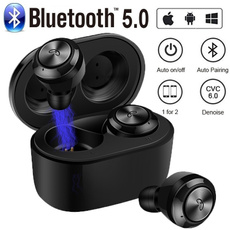 [Truely Bluetooth 5.0] TWS Wireless Bluetooth Earphones, Heavy Bass Sport Headset, Stereo In-ear Mini Earbuds Hifi Headphones With Charging Box