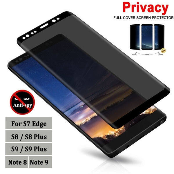 Privacidad anti-espía Vidrio Templado Con una protector de pantalla para Samsung Galaxy Note 9 S9 S8 Y 