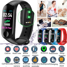 M3 Color Screen Smart Band Heart Rate Blood Pressure Sleep Monitor Sport Waterproof Pedometer Step Counter Bracelet Activity Tracker Smart Wristband for Iphone Samsung Huwei Xiaomi Smartphone