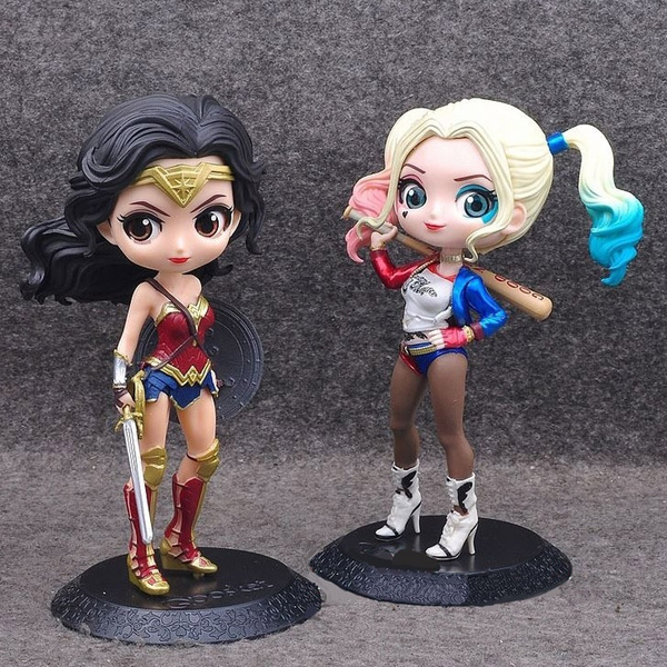 DC Superheroes Wonder Woman and Suicide Squad Harley Quinn Figure Model Doll | Wish
