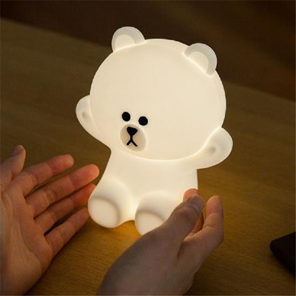 Ins Hot Creative Line Friend Brown Bear Cony Rabbit Night Light