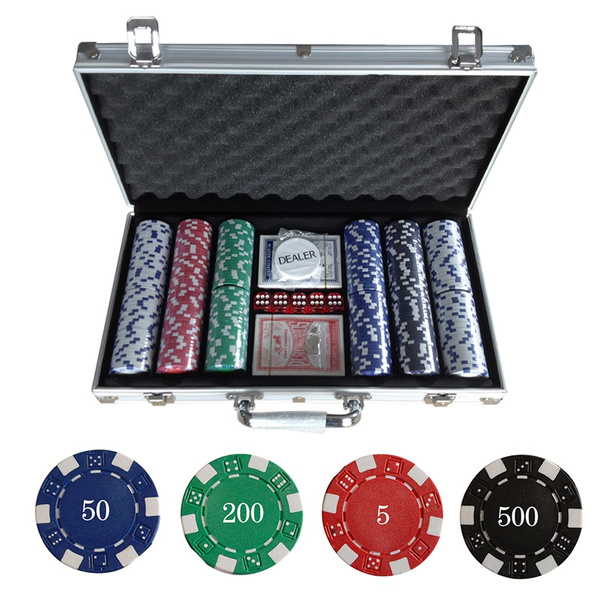 vidaXL Pokerkoffer Alu Koffer Chips Poker Set Pokerset 500/1000 Pokerchips 