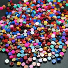 100Pcs Antique Retro Octagonal Shape Envelope Sealing Wax Beads DIY Decor 29 Colors Stamps Beads Gift Initial