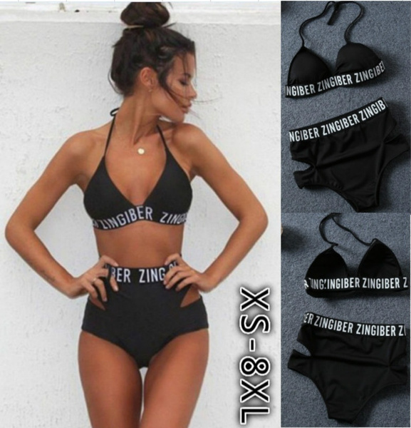 Women Bandage Bikini set Push up Padded Bra Swimsuit Bathing Suit Swimwear  Plus Size XS-8XL