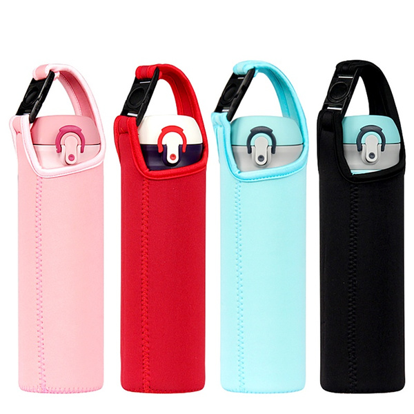 5 Colors Cloth Antihot Glass Water Cup Bag 500ml Thermos Cup Cover Wish