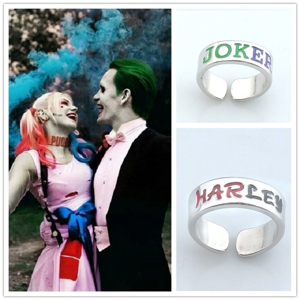 Details about   New Suicide Squad Joker & Harley Quinn Batman Dangle Earrings Cosplay W/Gift Box 