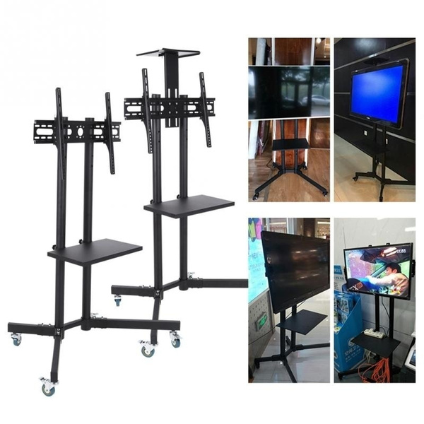 Adjustable Mobile TV Cart Stand Mount For 3265 Inch LCD/LED Flat Panel