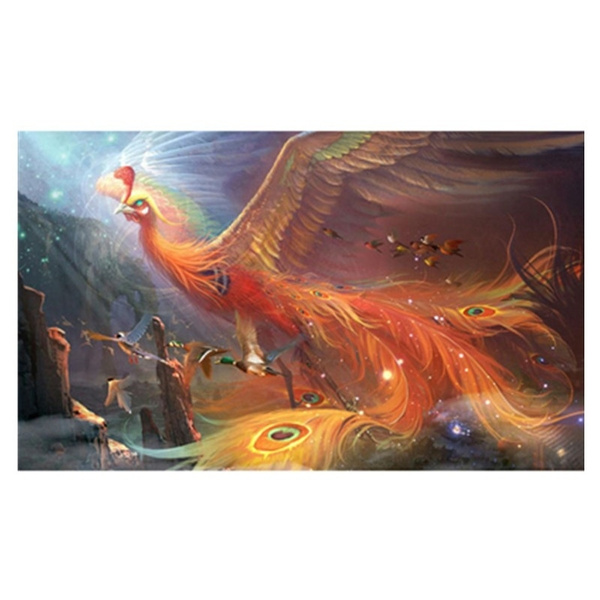 5D Diy Dimond Painting Colorful Phoenix Diamond Art Animals