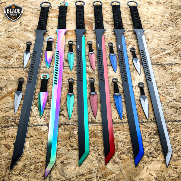 Usa Seller Fast Shipping 27 Full Tang Tactical Ninja Survival Fixed Blade Tanto Machete Sword 1185