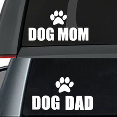 Car Sticker, dogdad, dogmom, Waterproof