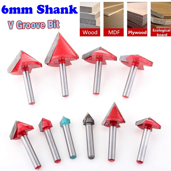 1 Pc 60 Degree CNC V Groove Router Bit  1/4" Shank Milling Cutter Engraving Tool 