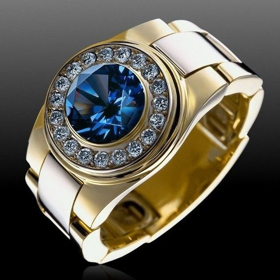 Fashion Blue Sapphire Women Wedding Engagement Ring 925 Silver Jewelry Size 6-13 