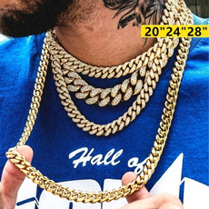 24kgold, hip hop jewelry, punk necklace, Chain