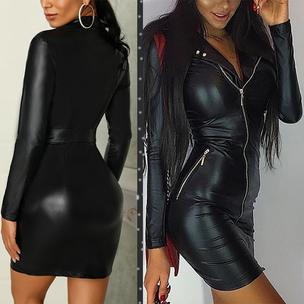 Leather on sale skirt jumpsuit