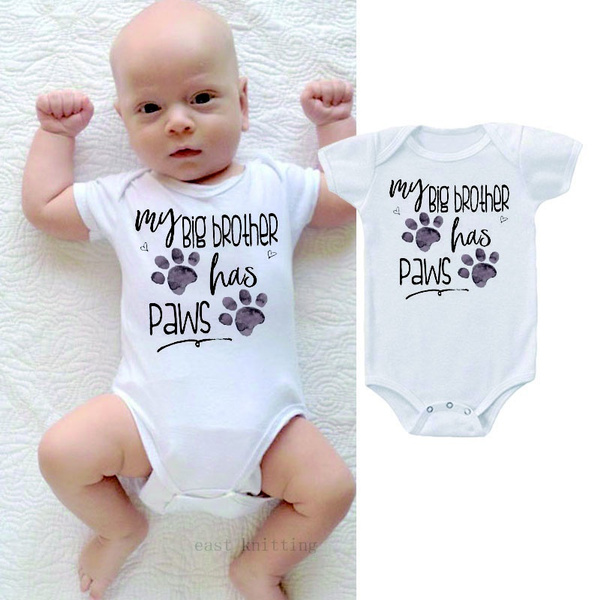 my big brother has paws onesie