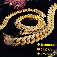24kgold, DIAMOND, Jewelry, Chain