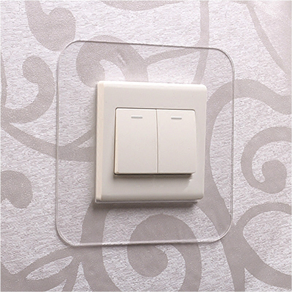 ACRYLIC FINGER PLATES LIGHT SWITCH SURROUNDS SWITCH PLATE COVER WALL PROTECTOR 
