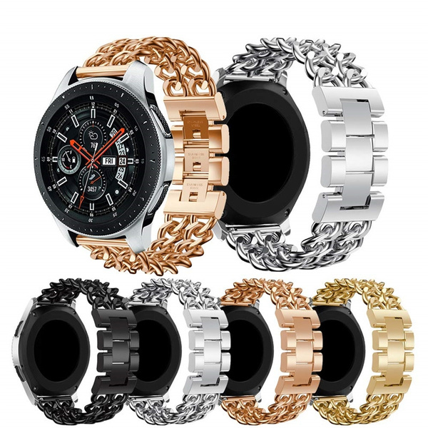 Double Row Cowboy Chain Watchband for Samsung Galaxy Watch 46mm