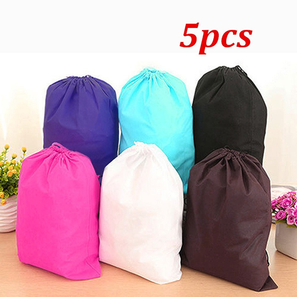 Waterproof Non-woven Drawstring Travel Wash Pouch Shoe Cloth Storage Bag New 