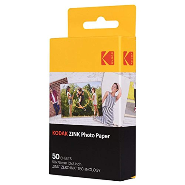 Kodak 2x3 Premium Zink Photo Paper 50 Sheets Compatible with KODAK Smile  PRINTOMATIC (NOT with Kodak Mini Shot, Mini2)