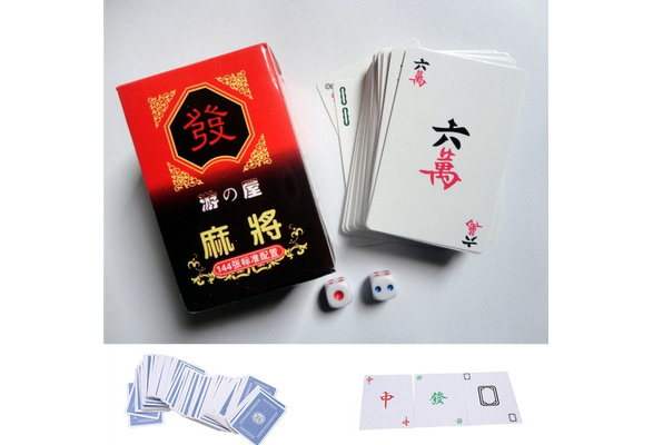 Travel Mahjong Poker Cards Playing Card Mini Fun Outdoor Entertainment Props